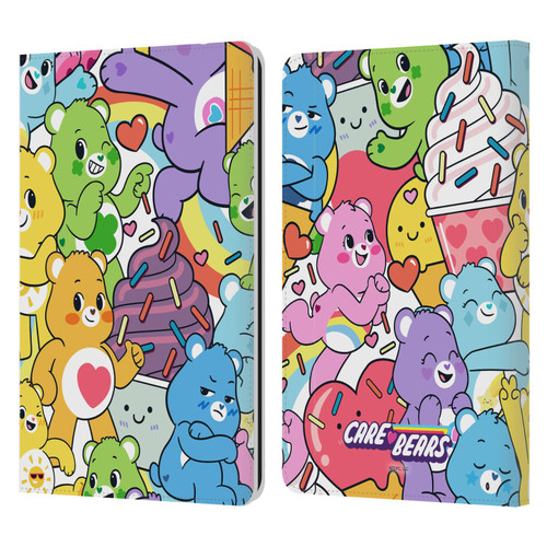 Care Bears Sweet And Savory Character Pattern Leather Book Wallet Case Cover For Amazon Kindle Paperwhite 1 / 2 / 3