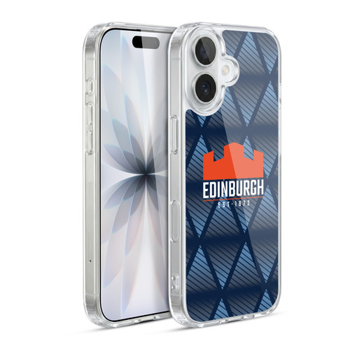 Edinburgh Rugby Graphics Pattern Soft Gel Case for Apple iPhone 17