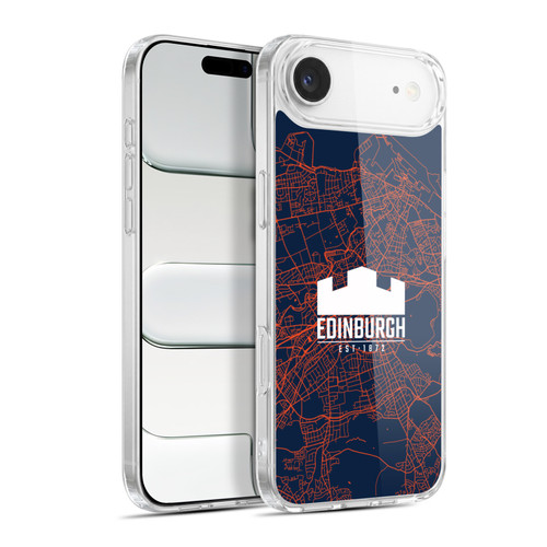 Edinburgh Rugby Graphics Map Soft Gel Case for Apple iPhone 17 Air