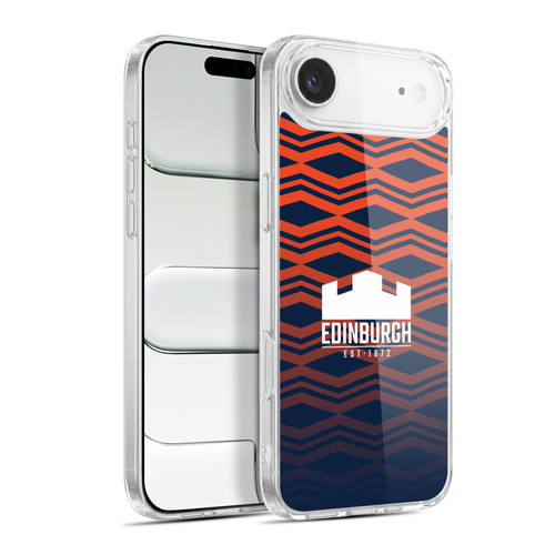 Edinburgh Rugby Graphics Pattern Gradient Soft Gel Case for Apple iPhone 17 Air
