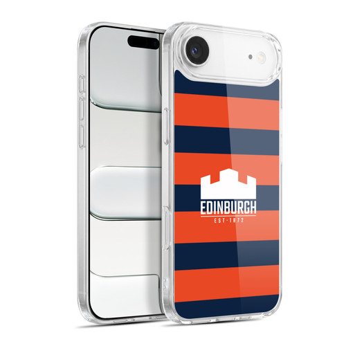 Edinburgh Rugby Graphics Stripes Soft Gel Case for Apple iPhone 17 Air