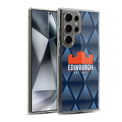 Edinburgh Rugby Graphics Pattern Soft Gel Case for Samsung Galaxy S24 Ultra 5G & MagSafe