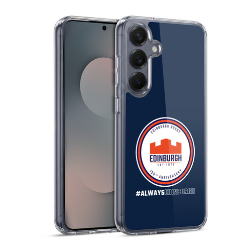 Edinburgh Rugby Graphics 150th Logo Soft Gel Case for Samsung Galaxy S25 & MagSafe