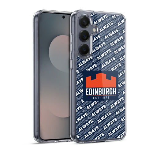 Edinburgh Rugby Graphics Logo Pattern Soft Gel Case for Samsung Galaxy S25 & MagSafe