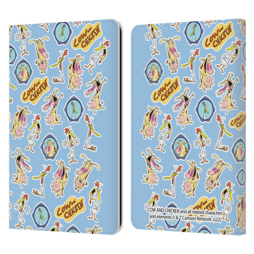 Cow and Chicken Graphics Pattern Leather Book Wallet Case Cover For Amazon Kindle Paperwhite 1 / 2 / 3