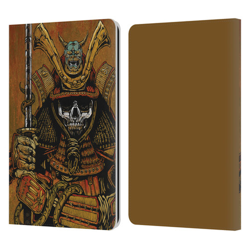David Lozeau Colourful Grunge Samurai Leather Book Wallet Case Cover For Amazon Kindle Paperwhite 1 / 2 / 3