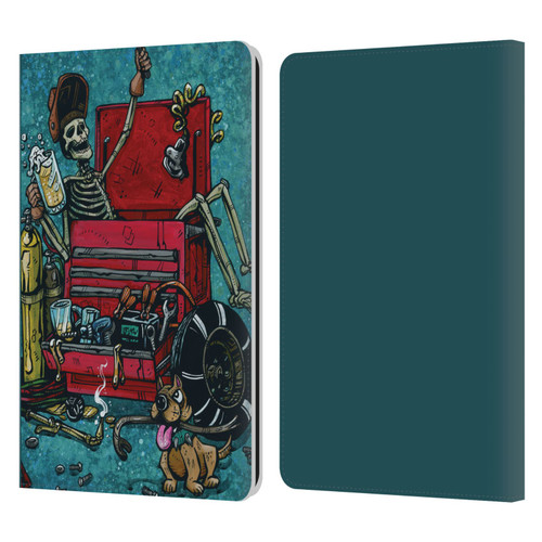 David Lozeau Colourful Art Garage Leather Book Wallet Case Cover For Amazon Kindle Paperwhite 1 / 2 / 3