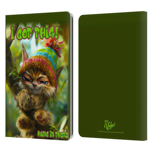 D.S. Valori Kitty And Puppy I Got This Leather Book Wallet Case Cover For Amazon Kindle Paperwhite 1 / 2 / 3