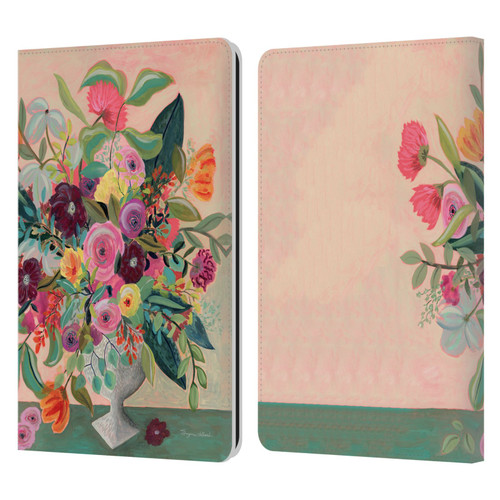 Suzanne Allard Floral Art Floral Centerpiece Leather Book Wallet Case Cover For Amazon Kindle Paperwhite 1 / 2 / 3