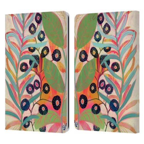 Suzanne Allard Floral Art Joyful Garden Flower Leather Book Wallet Case Cover For Amazon Kindle Paperwhite 1 / 2 / 3