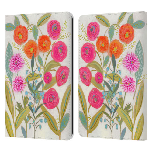 Suzanne Allard Floral Art Joyful Garden Plants Leather Book Wallet Case Cover For Amazon Kindle Paperwhite 1 / 2 / 3