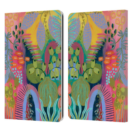 Suzanne Allard Floral Art Seed Pod Leather Book Wallet Case Cover For Amazon Kindle Paperwhite 1 / 2 / 3