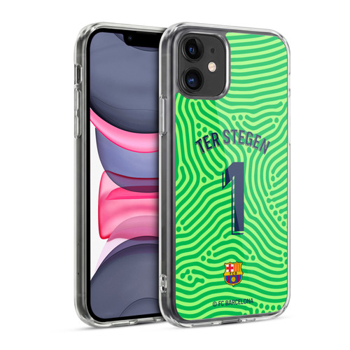 FC Barcelona 2020/21 Players Home Kit Group 1 Marc-André ter Stegen Soft Gel Case for Apple iPhone 11
