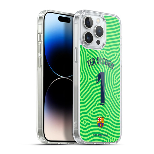 FC Barcelona 2020/21 Players Home Kit Group 1 Marc-André ter Stegen Soft Gel Case for Apple iPhone 13 Pro Max & MagSafe