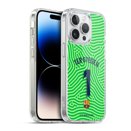 FC Barcelona 2020/21 Players Home Kit Group 1 Marc-André ter Stegen Soft Gel Case for Apple iPhone 13 Pro & MagSafe