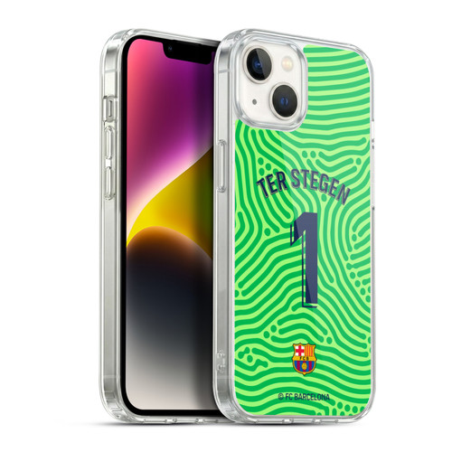 FC Barcelona 2020/21 Players Home Kit Group 1 Marc-André ter Stegen Soft Gel Case for Apple iPhone 14 Plus & MagSafe