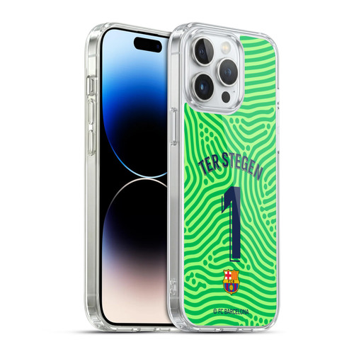FC Barcelona 2020/21 Players Home Kit Group 1 Marc-André ter Stegen Soft Gel Case for Apple iPhone 14 Pro Max & MagSafe