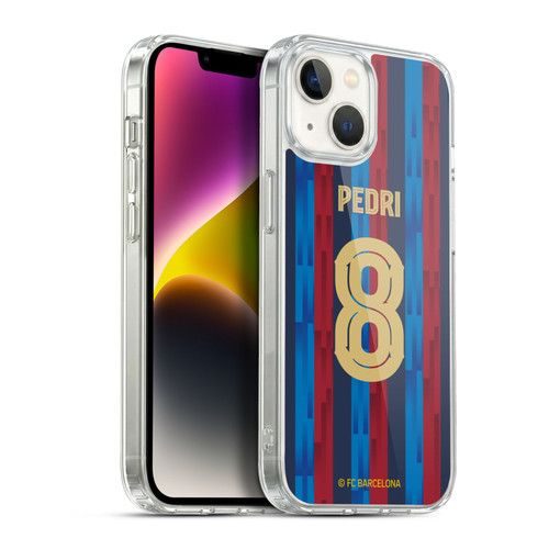 FC Barcelona 2022/23 Players Home Kit Pedri Soft Gel Case for Apple iPhone 14