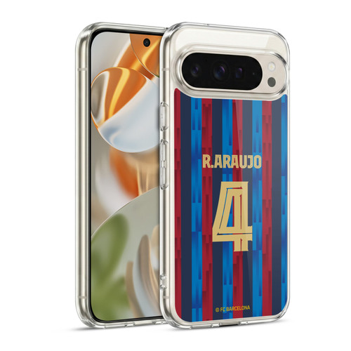 FC Barcelona 2022/23 Players Home Kit Ronald Araújo Soft Gel Case for Google Pixel 9 / Pixel 9 Pro