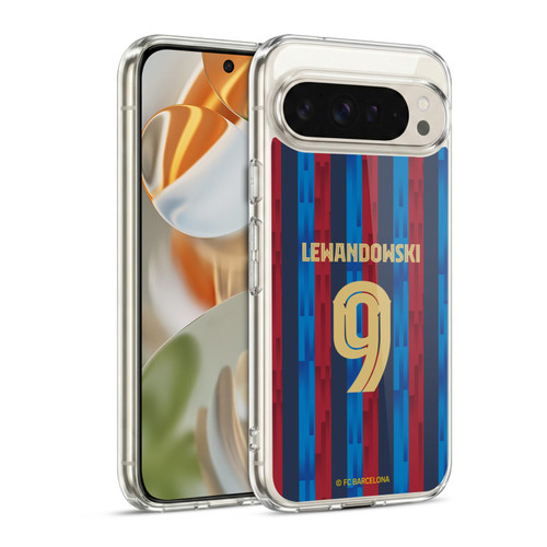 FC Barcelona 2022/23 Players Home Kit Robert Lewandowski Soft Gel Case for Google Pixel 9 / Pixel 9 Pro