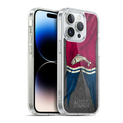 HBO Game of Thrones Sigil Flags Tully Soft Gel Case for Apple iPhone 14 Pro & MagSafe