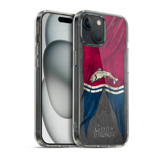 HBO Game of Thrones Sigil Flags Tully Soft Gel Case for Apple iPhone 15 & MagSafe