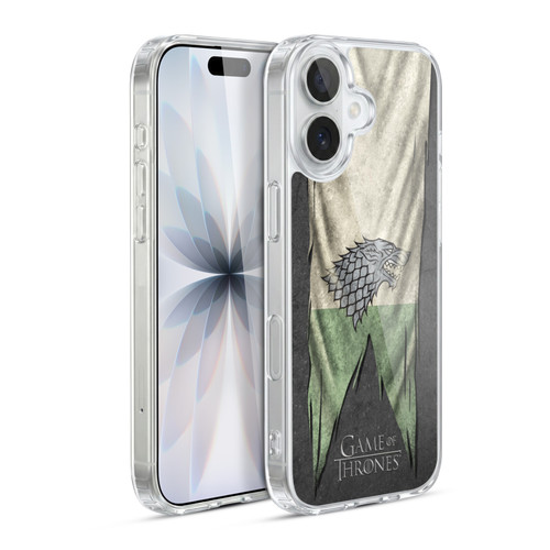 HBO Game of Thrones Sigil Flags Stark Soft Gel Case for Apple iPhone 17