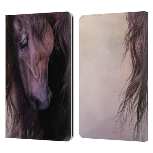 Laurie Prindle Western Stallion Equus Leather Book Wallet Case Cover For Amazon Kindle Paperwhite 1 / 2 / 3