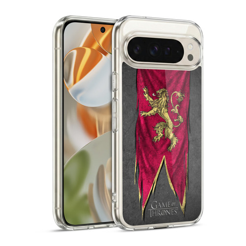 HBO Game of Thrones Sigil Flags Lannister Soft Gel Case for Google Pixel 9 / Pixel 9 Pro