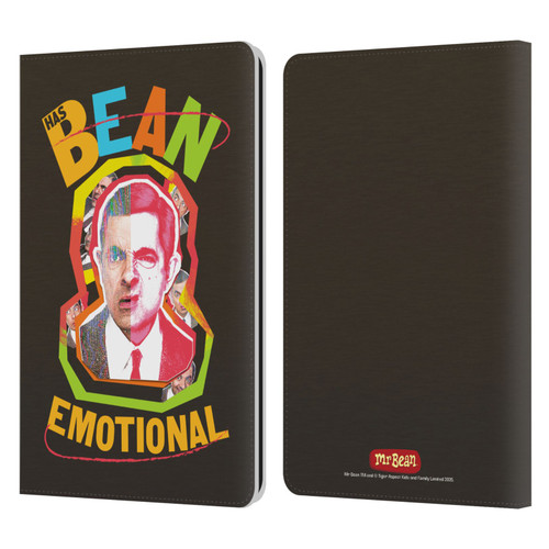 Mr. Bean Graphic Art Bean Emotional Leather Book Wallet Case Cover For Amazon Kindle Paperwhite 1 / 2 / 3