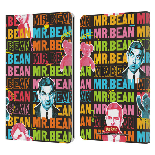 Mr. Bean Graphic Art With Teddy Leather Book Wallet Case Cover For Amazon Kindle Paperwhite 1 / 2 / 3