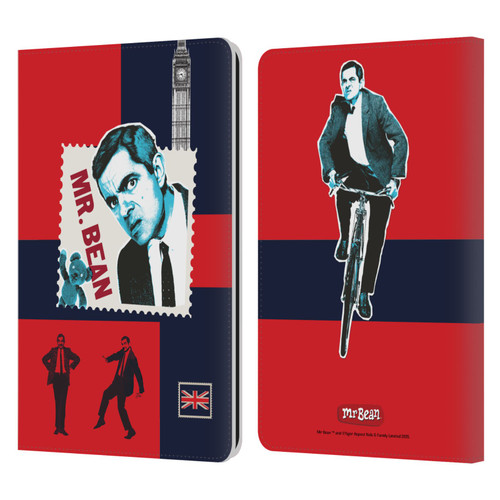 Mr. Bean London Art UK Art Leather Book Wallet Case Cover For Amazon Kindle Paperwhite 1 / 2 / 3