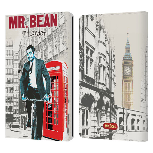 Mr. Bean London Art In London Leather Book Wallet Case Cover For Amazon Kindle Paperwhite 1 / 2 / 3