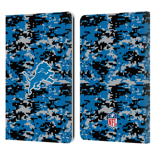 NFL Detroit Lions Graphics Digital Camouflage Leather Book Wallet Case Cover For Amazon Kindle Paperwhite 1 / 2 / 3