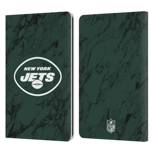 NFL New York Jets Graphics Coloured Marble Leather Book Wallet Case Cover For Amazon Kindle Paperwhite 1 / 2 / 3