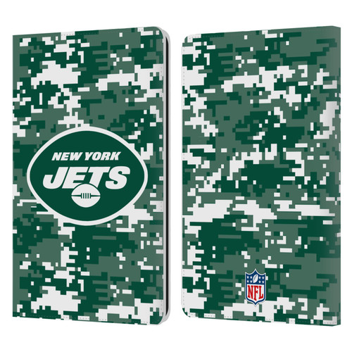 NFL New York Jets Graphics Digital Camouflage Leather Book Wallet Case Cover For Amazon Kindle Paperwhite 1 / 2 / 3