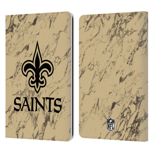 NFL New Orleans Saints Graphics Coloured Marble Leather Book Wallet Case Cover For Amazon Kindle Paperwhite 1 / 2 / 3