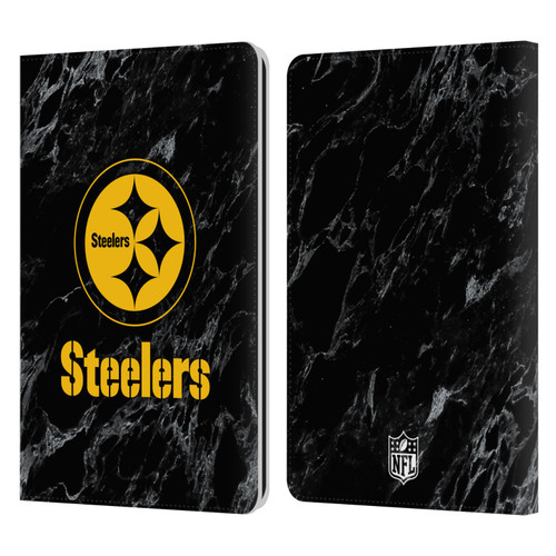 NFL Pittsburgh Steelers Graphics Coloured Marble Leather Book Wallet Case Cover For Amazon Kindle Paperwhite 1 / 2 / 3