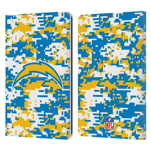 NFL Los Angeles Chargers Graphics Digital Camouflage Leather Book Wallet Case Cover For Amazon Kindle Paperwhite 1 / 2 / 3