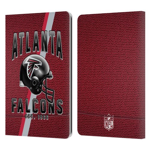 NFL Atlanta Falcons Logo Art Football Stripes Leather Book Wallet Case Cover For Amazon Kindle Paperwhite 1 / 2 / 3