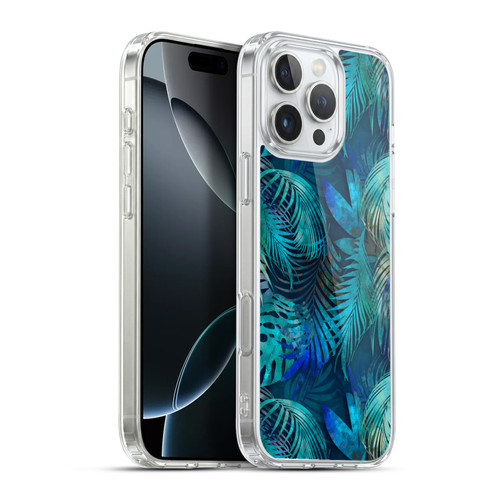 LebensArt Jungle Plants And Animals Blue Master Soft Gel Case for Apple iPhone 16 Pro Max & MagSafe