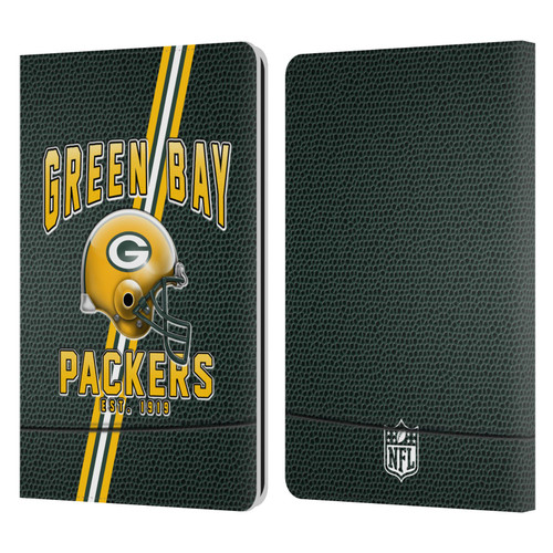 NFL Green Bay Packers Logo Art Football Stripes Leather Book Wallet Case Cover For Amazon Kindle Paperwhite 1 / 2 / 3