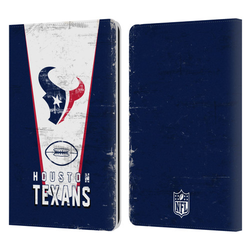 NFL Houston Texans Logo Art Banner Leather Book Wallet Case Cover For Amazon Kindle Paperwhite 1 / 2 / 3