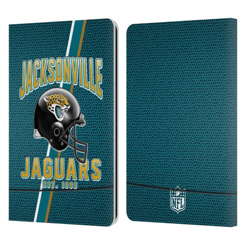 NFL Jacksonville Jaguars Logo Art Football Stripes Leather Book Wallet Case Cover For Amazon Kindle Paperwhite 1 / 2 / 3