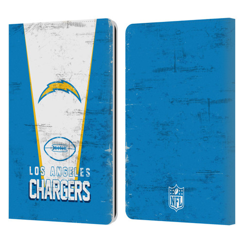 NFL Los Angeles Chargers Logo Art Banner Leather Book Wallet Case Cover For Amazon Kindle Paperwhite 1 / 2 / 3