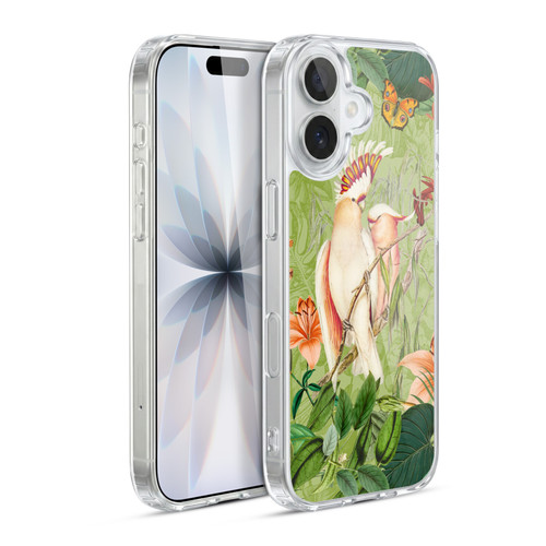 LebensArt Jungle Plants And Animals Cockatoos And Butterflies Soft Gel Case for Apple iPhone 17