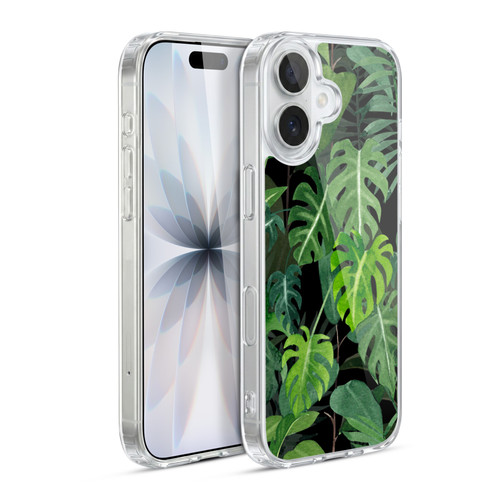 LebensArt Jungle Plants And Animals Monstera Soft Gel Case for Apple iPhone 17