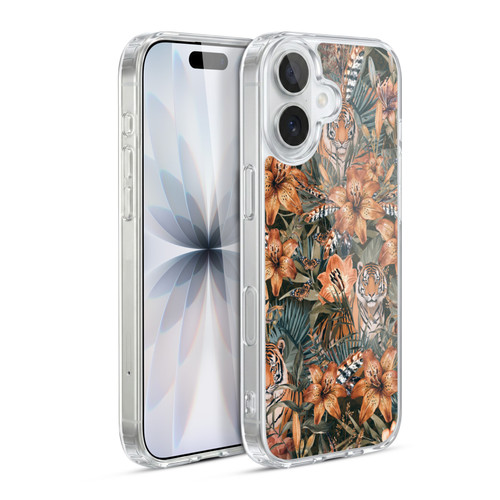 LebensArt Jungle Plants And Animals Opulence Tiger Soft Gel Case for Apple iPhone 17