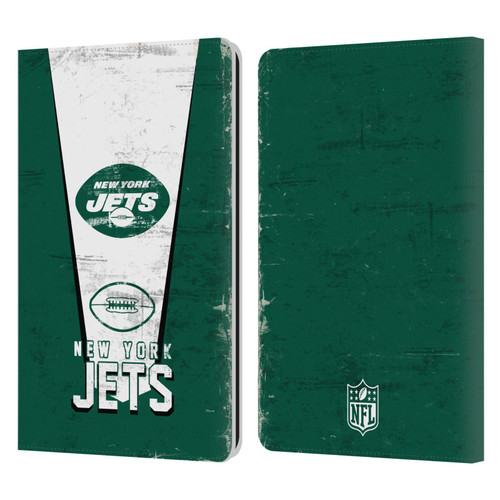 NFL New York Jets Logo Art Banner Leather Book Wallet Case Cover For Amazon Kindle Paperwhite 1 / 2 / 3
