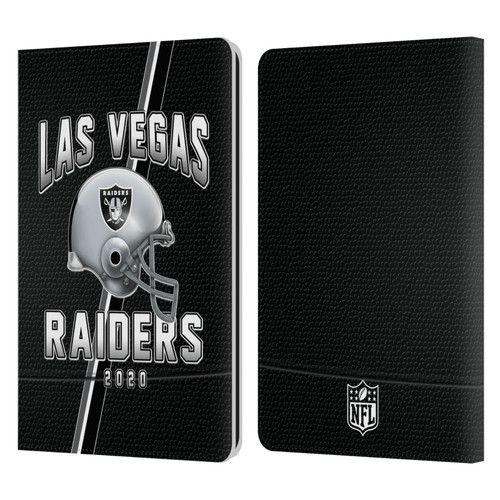 NFL Las Vegas Raiders Logo Art Football Stripes 100th Leather Book Wallet Case Cover For Amazon Kindle Paperwhite 1 / 2 / 3